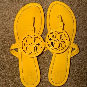 Yellow Tory Burch Sandals
